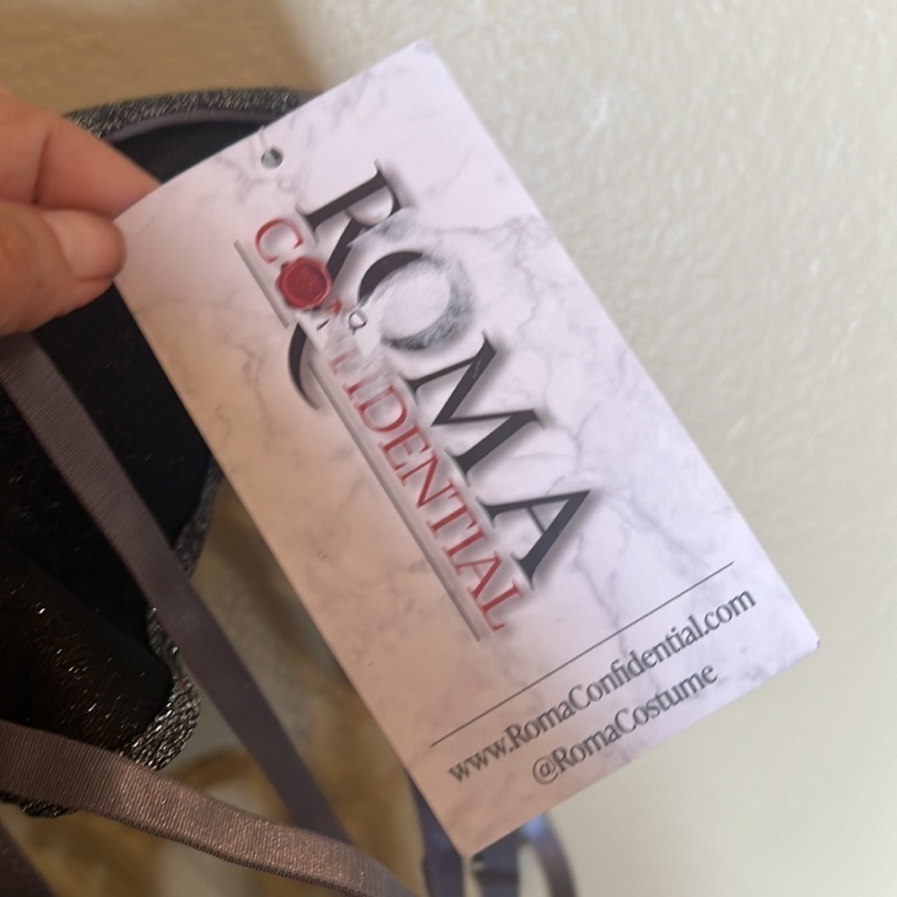 New ▶️ Roma ◀️ Glam Teddy Lingerie. Size Large - Picture 7 of 12